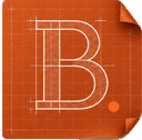 Blueprinted logo