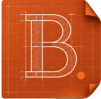 Blueprinted logo